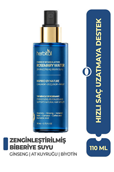 Herbital Biberiye Suyu | Yoğun Aktif Ekstraktlı | Hızlı Saç Uzatma – Biotin, ...