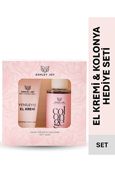 ASHLEY JOY Safran Kolonyası 100 ml Yenileyici El Kremi İkili Kofre