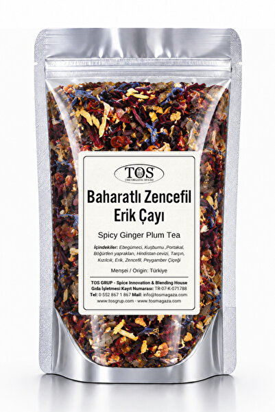 TOS The Organic Spices شاي البرقوق بالزنجبيل الحار 40 جرام (1.) شاي البرقوق ب...