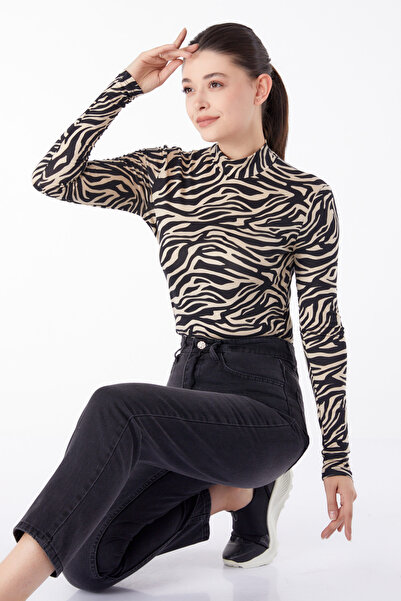 TOFİSA Jeansy z wysokim stanem Mom Jeans Smoke - 25178