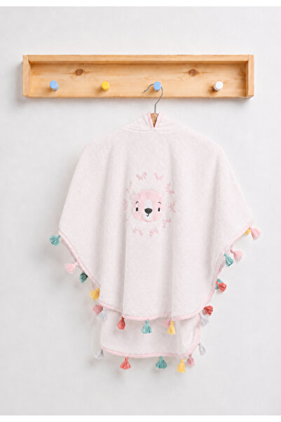 l l louIou baby gifts Teddy Bear Bebek&Çocuk Bambu Kapüşonlu Panço Havlu - Sü...