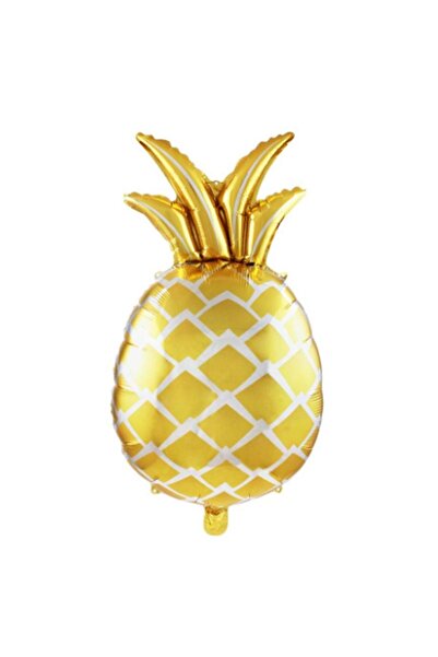 partidolu Hawai Yaza Merhaba Ananas Şekilli Süpershape Folyo Balon 1 Adet 48x...