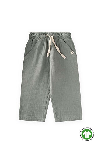 Cigit Pantaloni de muselina 1-7 ani verde