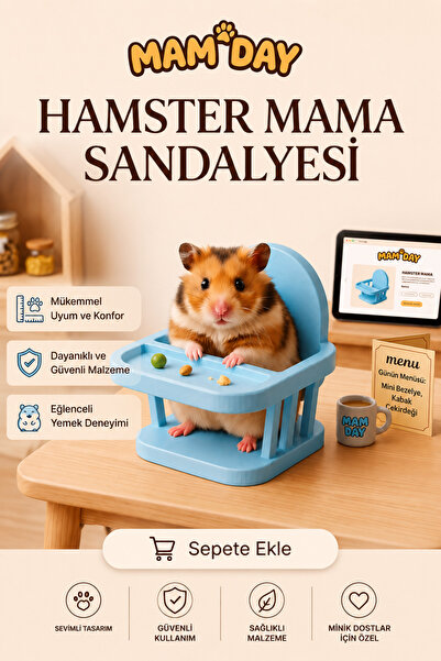 Mam Day Hamster Mama Sandalyesi . Kemirgen Yem Sandalyesi Yemlik