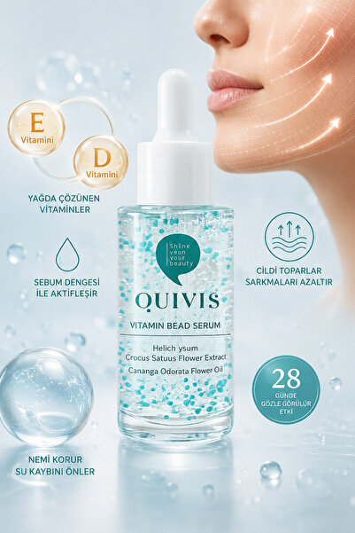 Quivis Vitamin Kapsüllü Serum Aydınlatıcı, Nemlendirici ve Cilt Yenileyici Ba...