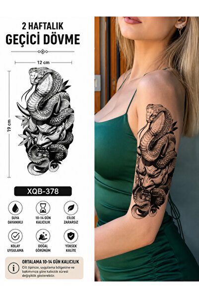 medink tattoo Gerçekci Yılan Geçici Kol Bacak Geçici Sticker Yapıştırma Dövme