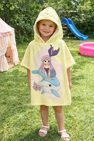Evdek Little Sea Fairy Poncho pentru copii Prosop de plajă