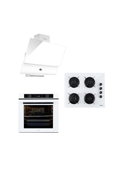 Luxell PLUS BEYAZ ANKASTRE SET