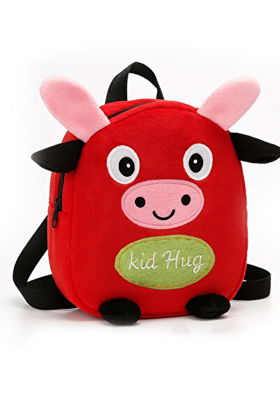 KidHug Λούτρινο σακίδιο πλάτης Cow – Παιδική τσάντα νηπιαγωγείου και νηπιαγωγ...