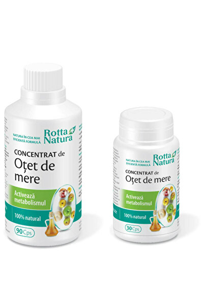 Rotta Natura Pachet Otet Mere Concentrat Metabolism Activ 90cps+30cps
