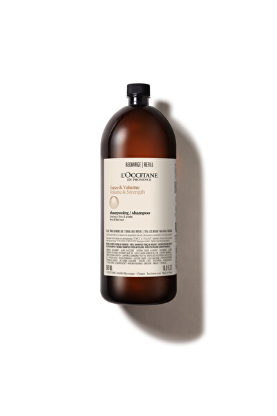 L'Occitane Hacim ve Dolgunluk Şampuan Eko Yedek (Refill), Biberiye Yağı, 500 ml