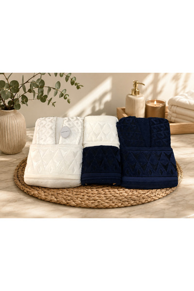 ROYAM Set de halate de baie pentru familie din bumbac jacquard Cotton Paris, ...