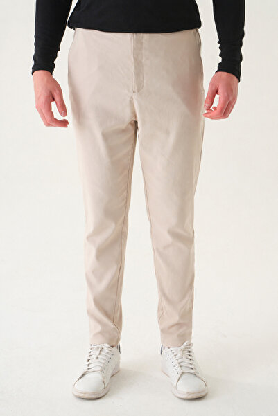 Gambocci Țesătură fără centură |   Pantaloni bărbați slim fit