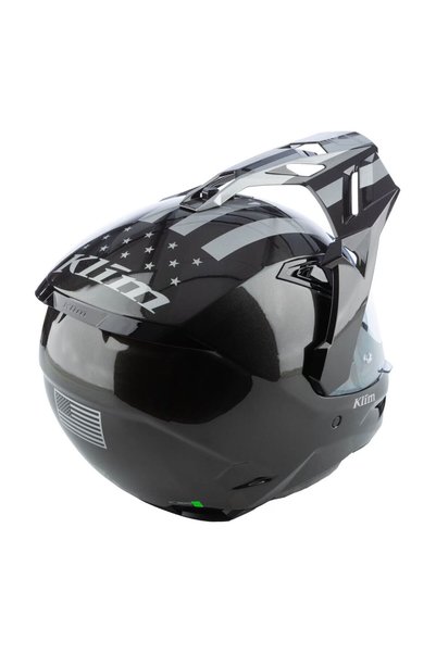 Klim X1 Alpha Carbon Patroit Korumalı ADV Motosiklet Kaskı Metalik Siyah
