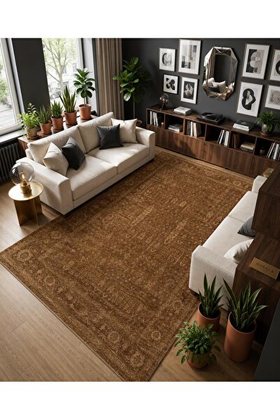 Neşem Halı Boutique EKO HALI Shiraz SHR 03 Beige Vintage Desenli Sıcak Renk T...