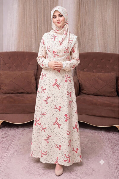 ALDAIYR One-Piece Women's Embroidered Prayer Dress
