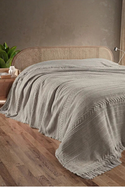 Vannes Home غطاء سرير مزدوج من قماش الجاكار المنسوج 100% قطن مقاس 230×240