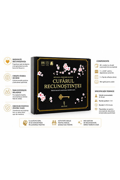 SELADIN Joc ritual, Seladin, Cufarul Recunostintei, practica japoneza pentru fericire, 4+ ani
