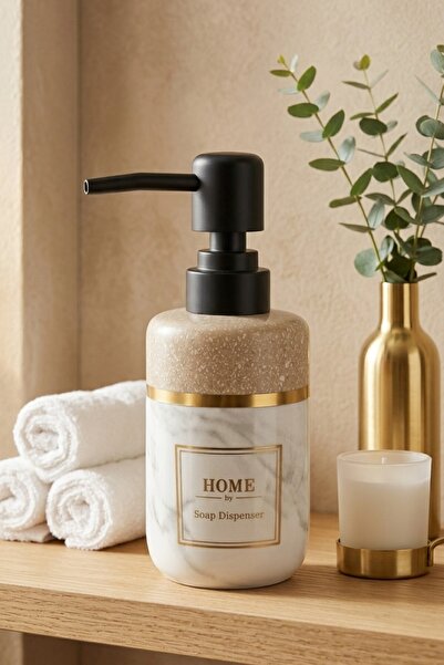 MAKRİ HOME Dozator de săpun lichid Lenora din ceramică de 300 ml, diametru 7 ...