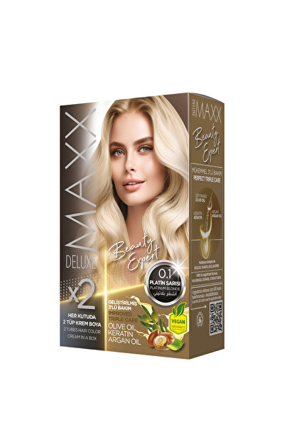 MAXX DELUXE Beauty Expert Set Saç Boyası 0.1 Platin Sarısı