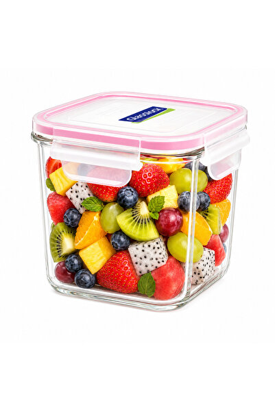 Glasslock Square Glass Food Storage Container 920ml, Tall Airtight Glass Cont...