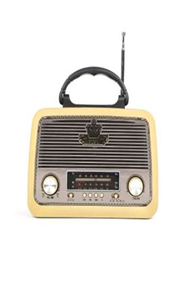 Cannar Cannavaro Cn-301 Bt Nostaljik Radyo Bluetooth + Ledli + Fener + Usb + Sd Card Mp3 Radyo Çalar KSST