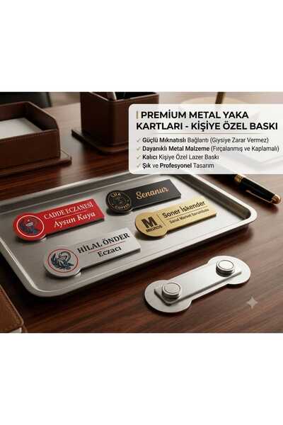 SIRADIŞI REKLAM YAKA İSİMLİK mıknatıslı eczacı,diş hekimi,beauty otel,cafe ki...