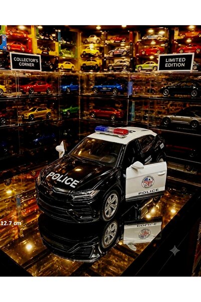 OYUNCAKSAHİLİ Lamborghini Urus Suv Jip Diecast Metal Polis Arabası 12.7cm Kol...