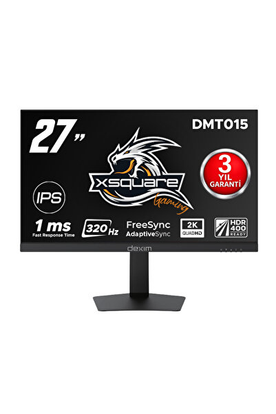 Dexim DMT015 27" 320Hz 1ms 2K QHD HDMI DP HDR Low Blue Light FreeSync Fast IP...