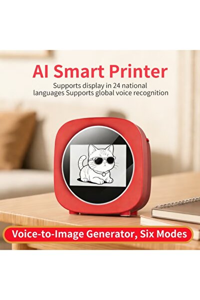 Generic AI Screen Smart Printer – Portable Instant Printing Device with Intel...