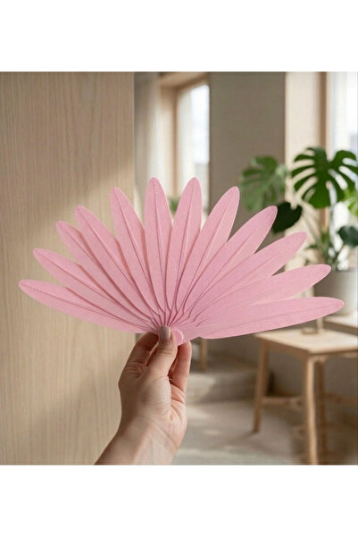 Handmade Minimalist Tüy Model Dekoratif El Yelpazesi Taşınabilir Katlanabilir
