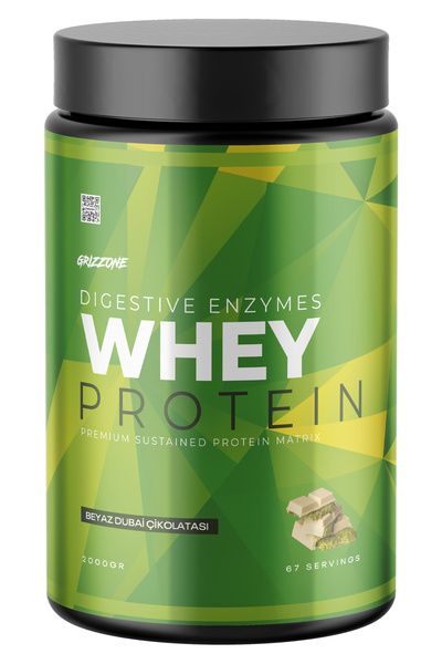 GRIZZONE Whey Protein 2.000 Gr ( Beyaz Dubai Çikolatası Aromalı )