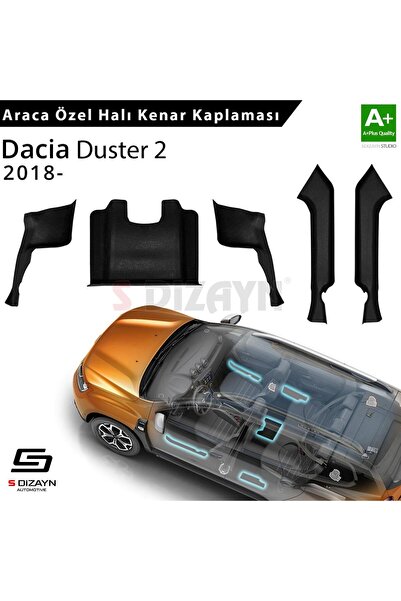 S Dizayn S-Dizayn Dacia Duster 2 Halı Kenar Kaplama Seti 2018-2023 5 Prç A+ K...