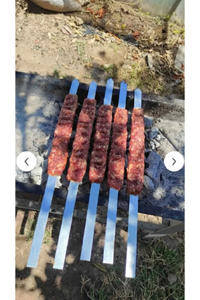 GURKAN 24 ADET KEBAP ŞİŞİ 50 Cm Şiş Galvaniz Paslanmaz Şiş "24 ADETTİR"