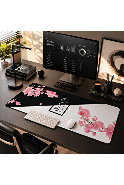 Mcstorey Geniş Oyuncu Mouse Pad - 90x40 cm,3mm Premium Dikişli Kenar Minimali...