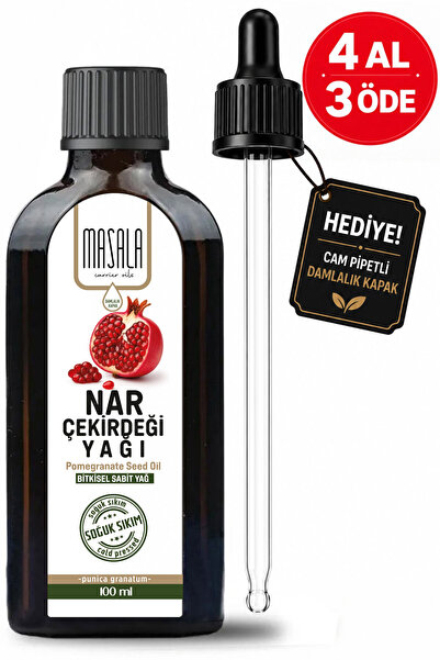 Masala Pomegranate Seed Oil 100 ml – Pure Cold Pressed Glass Bottle Pomegrana...