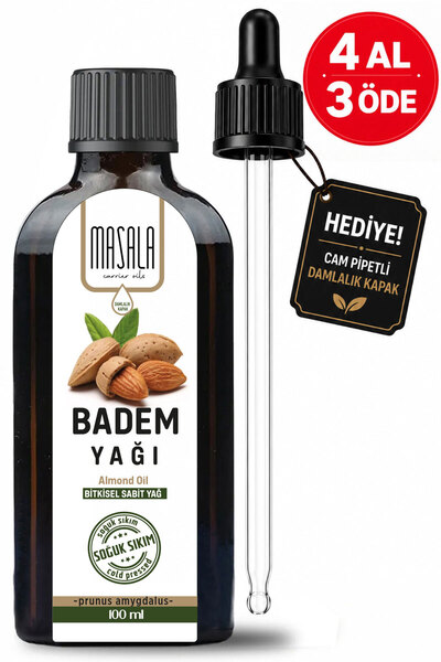 Genel Markalar Tatlı Badem Yağı 100 Ml. Soğuk Pres (sweet Almond Carrier Oil)