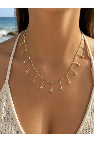 h&b design jewel Hanging Star Necklace