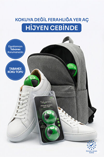 TABANEX Koku Giderici Top – Ayakkabı, Çanta ve Dolap İçin Ferahlatıcı Set 2 Adet