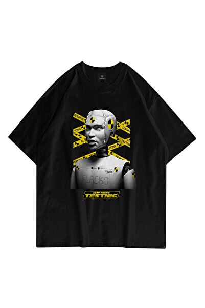 Tarzsokak Unisex testiranje Asap Rocky crne majice