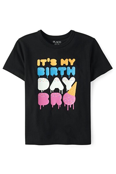 The Children's Place تي شيرت بطبعة "It's My Birthday Bro" للأولاد