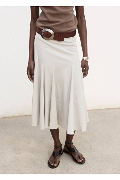 MANGO Woman Pileli midi etek