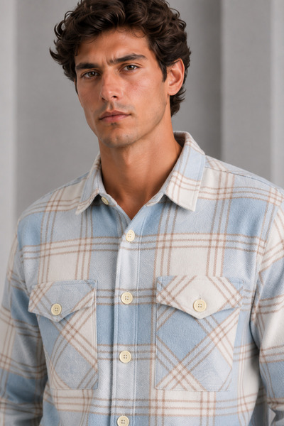 BALİNS Men's Plaid Shirt