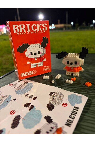 Bricks make a wise life Pochacco Hello Kitty 3D Yapboz Puzzle Hediyelik-Kutul...