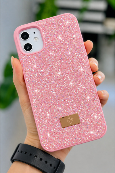 Go Aksesuar Iphone 11 Uyumlu Elmas Tasarımlı Taşlı Işıltılı Parlak Pırlanta S...