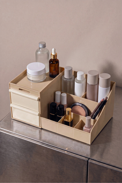 Perotti 5303 Kapicino Organizer 2 Drawers Multi-Purpose Accessory and Cosmeti...
