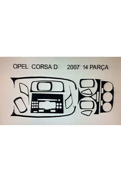 Demircioğlu Oto Aksesuar Marketi Opel corsa d 2007-2010 14 piece torpedo cove...