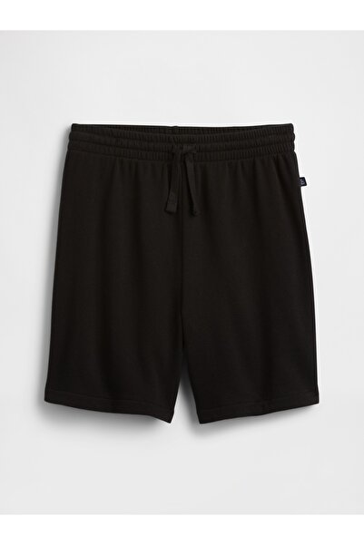 GAP Erkek Çocuk Siyah Relaxed Pull-On Fransız Havlu Kumaş Şort