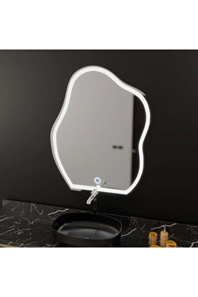 KORMAN Oglinda LED Organica 50x70cm, Forma Touch, Sistem Dezaburire, Dimabila