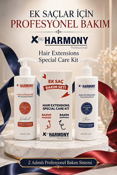 X Pro Harmony Hair Extensions Special Care Kit - Ek Saç Bakım Seti 2x500 ml